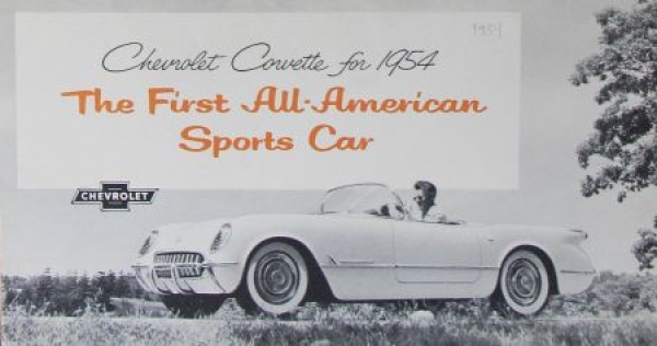 Chevrolet Corvette Modelprogram 1954 Carbrochure (9450)